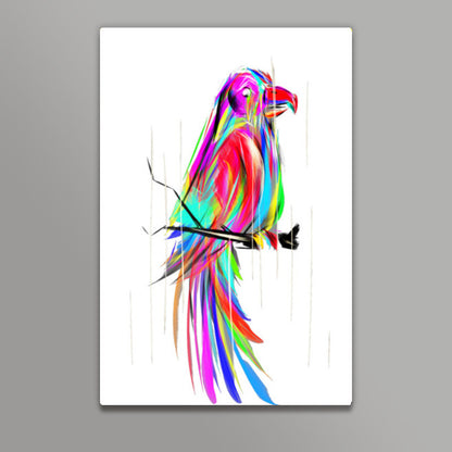 colored parrot Wall Art