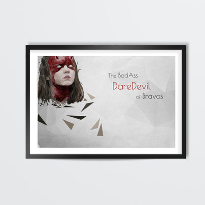 arya stark polygon art daredevil poster maisie williams Wall Art