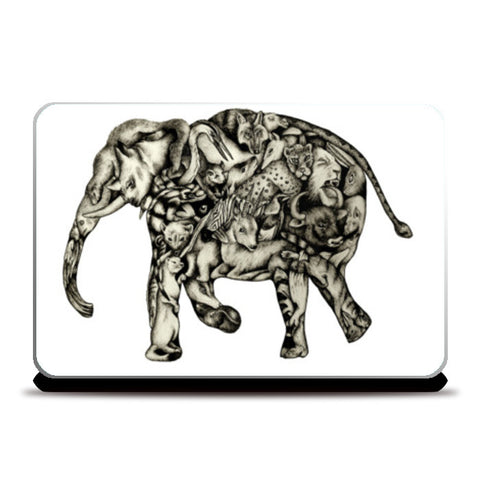 A Composite Elephant Laptop Skins