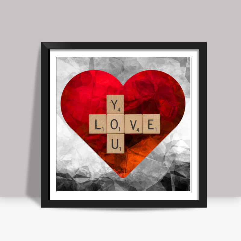 Love Tile Square Art Prints