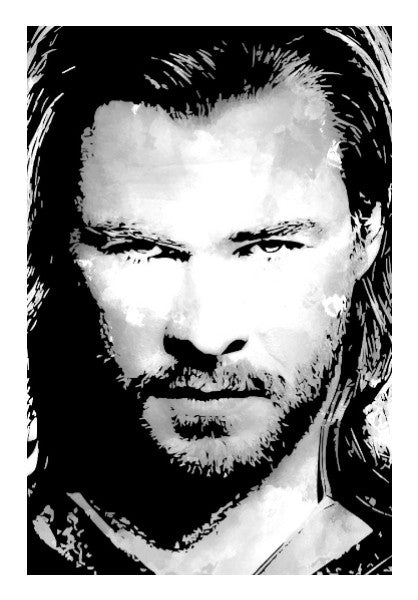 Wall Art, Thor Christ Hemsworth Movie Character Artwork