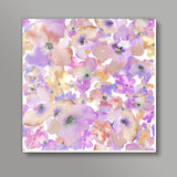 Lilac Florals Square Art Prints
