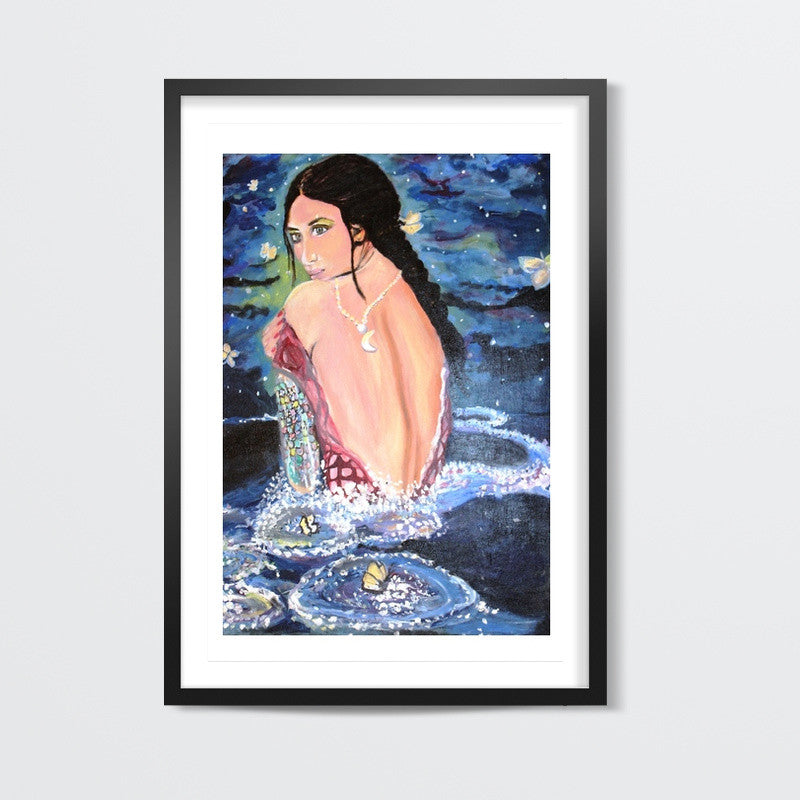 Bollywood Mermaid Love Wall Art