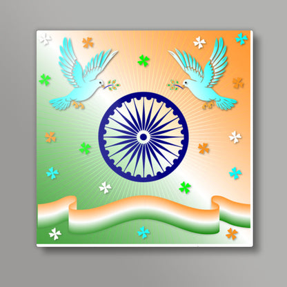 Republic Day Square Art Prints