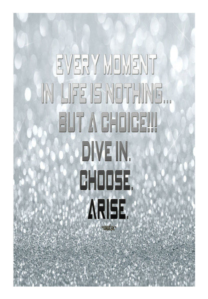 ARISE | SILVER | QUOTE | Wall Art