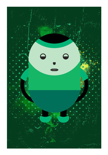 Cute Small Cartoon Boy Art PosterGully Specials