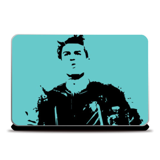 Laptop Skins, Cristiano Ronaldo Minimal Design Laptop Skins