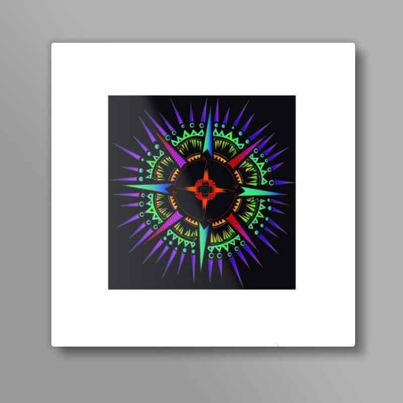 Trippy design  Square Art Prints