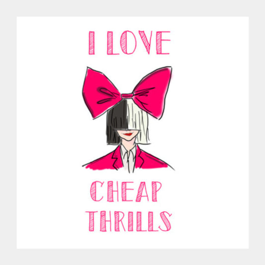 CHEAP THRILLS Square Art Prints