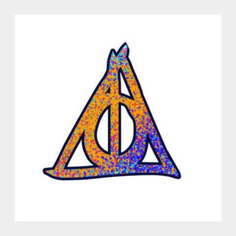 Square Art Prints, Deathly Hallows Harry Potter Square Art Prints