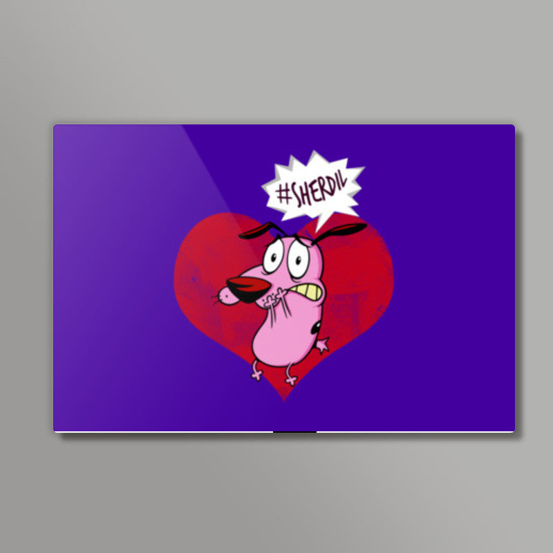 SherDil | Courage The Cowardly Dog Wall Art