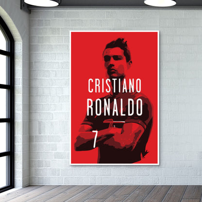 Cristiano Ronaldo Minimal Design Wall Art