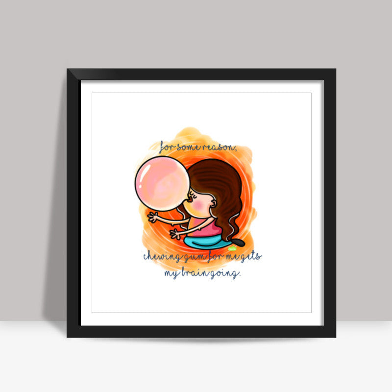 The Bubble Gum Square Art Prints