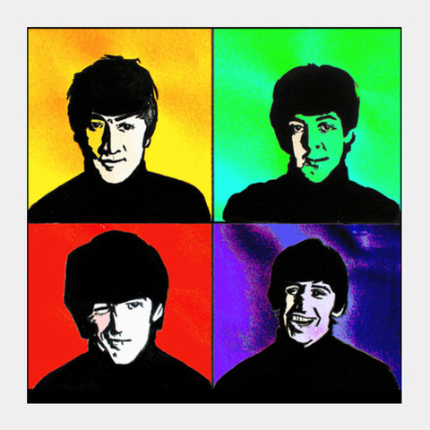 Square Art Prints, the beatles Square Art Prints