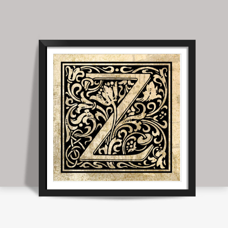 Ornate Z Square Art Prints
