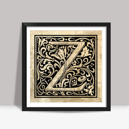 Ornate Z Square Art Prints