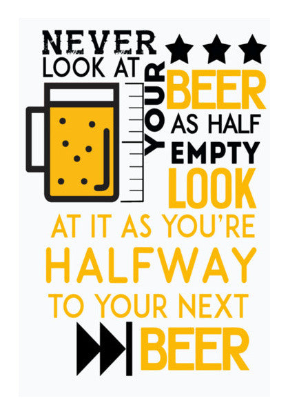 Beer Humour Quote Wall Art