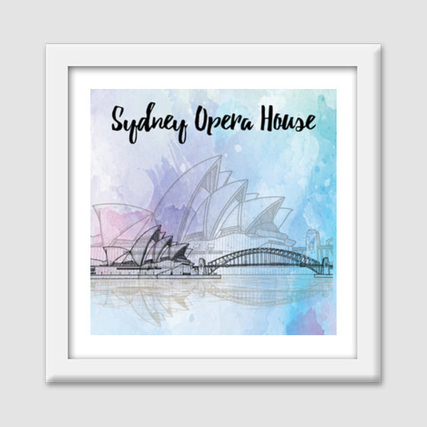Sydney Opera House - Performing Arts Centre in Sydney Premium Square Italian Wooden Frames
