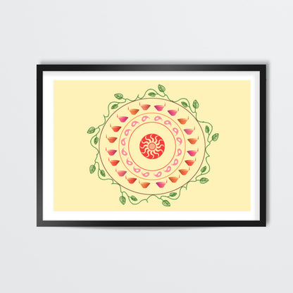 Diya  Wall Art