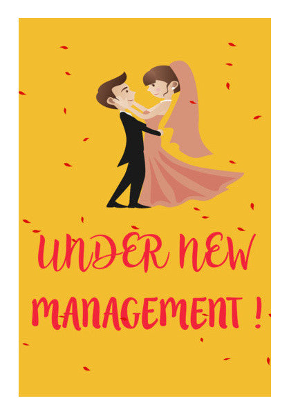 UNDER NEW MANAGEMENT | Marriage Wall Art