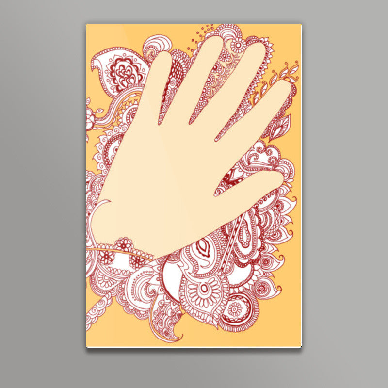 Henna Hands Wall Art | Liu