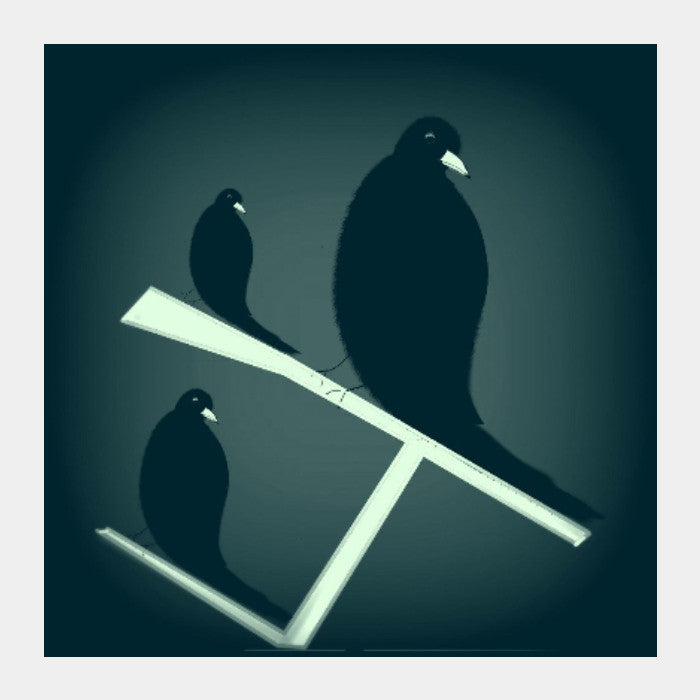 Square Art Prints, Crows Square Art Prints | Pratyasha Nithin, - PosterGully