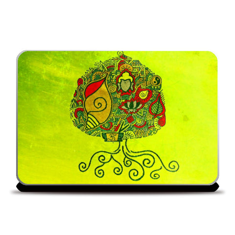 Laptop Skins, Bodhi Tree Zenscrawl Laptop Skin | Meghnanimous, - PosterGully