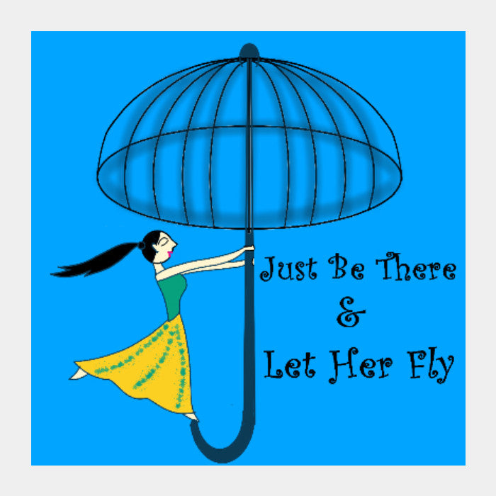 Square Art Prints, Let Her Fly Square Art Prints | Pratyasha Nithin, - PosterGully