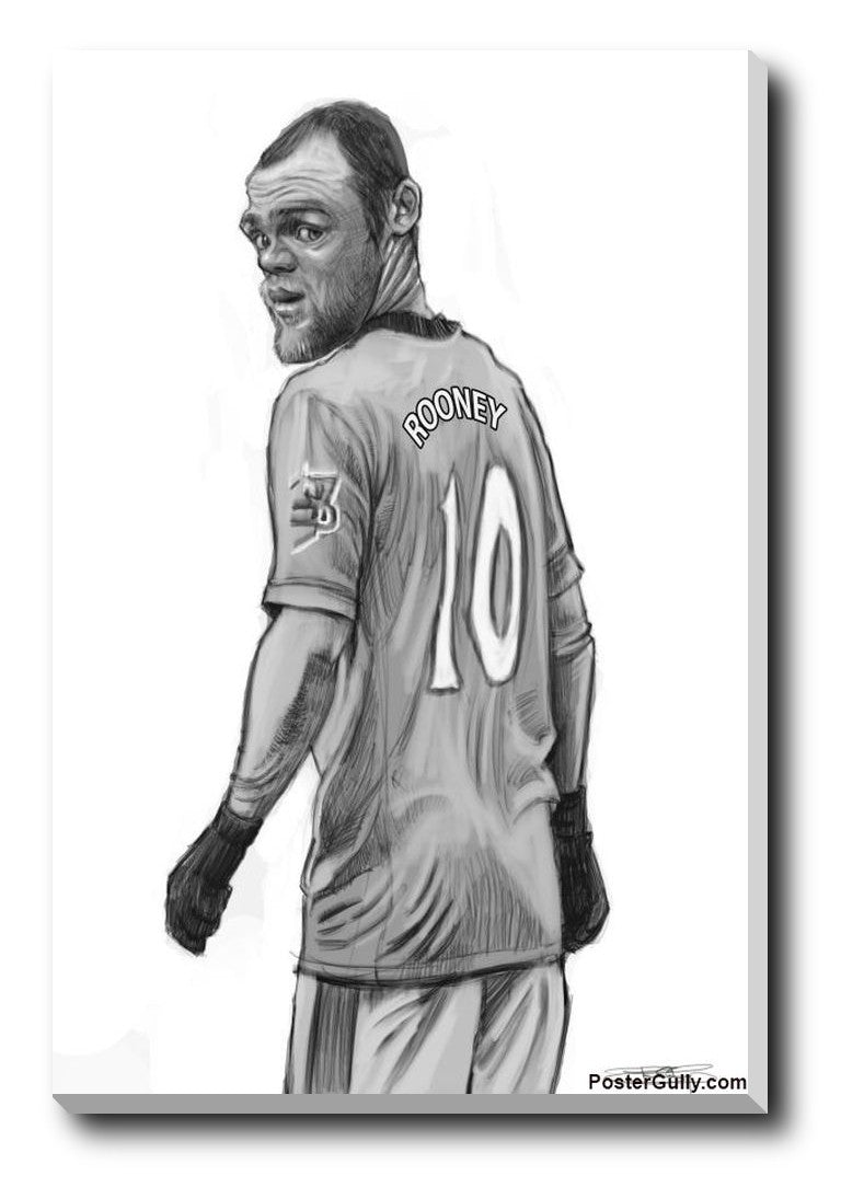 Wall Art, Wayne Rooney Caricature Artwork