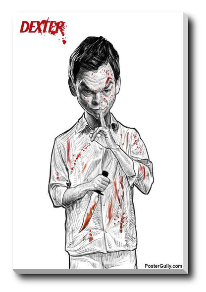 Wall Art, Dexter Caricature Artwork