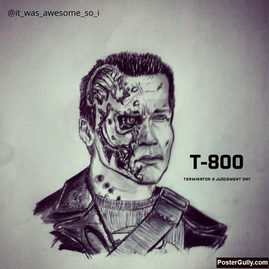 Square Art Prints, Terminator #2 Artwork