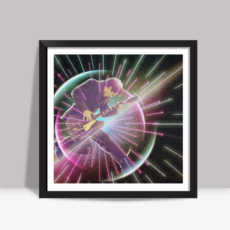 Retro Futuristic Square Art Print