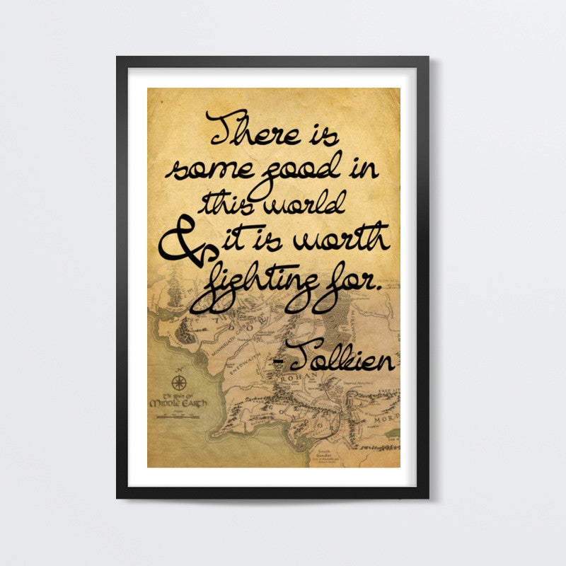 Lord of the rings middle earth frodo sam qoute Wall Art