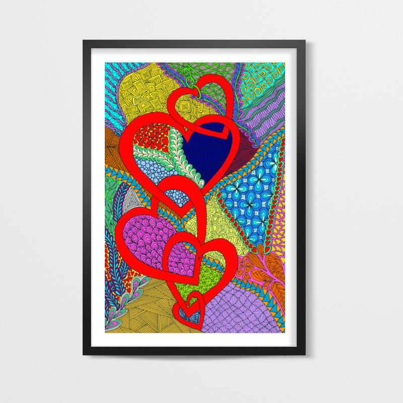 Chain of Hearts Wall Art