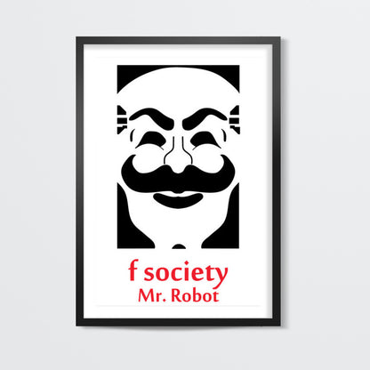 Mr robot- F society Wall Art | Isha Rathee