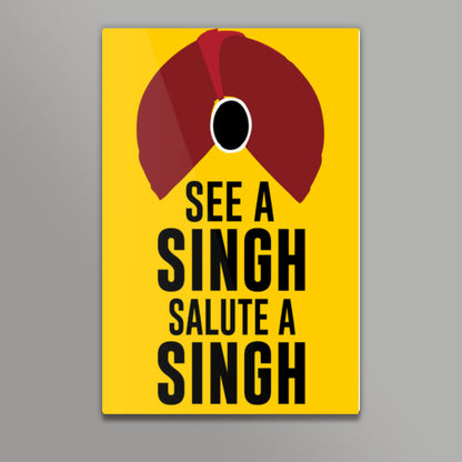 See A Singh, Salute A Singh Wall Art