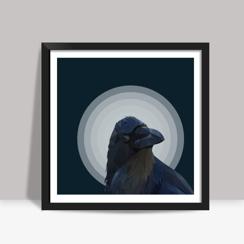 Night Crow  Square Art Prints