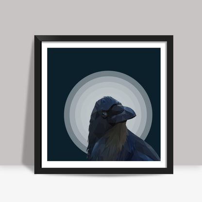 Night Crow  Square Art Prints