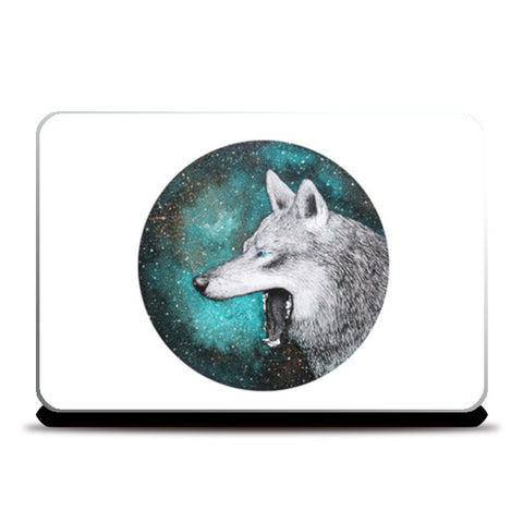 Blue Wolf Laptop Skins