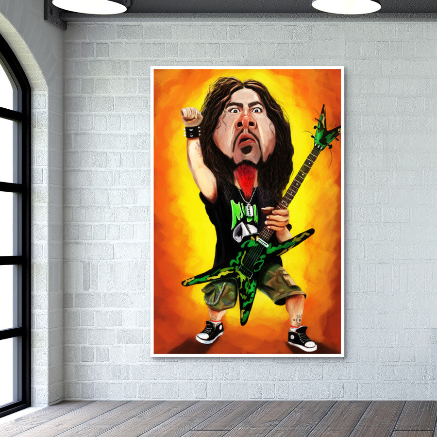 Dimebag Darrell | Pantera | Caricature Wall Art