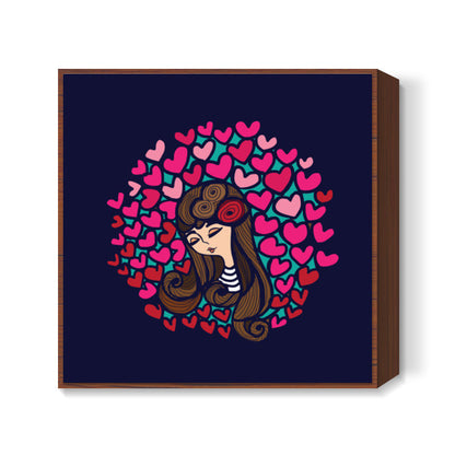 girl Square Art Prints