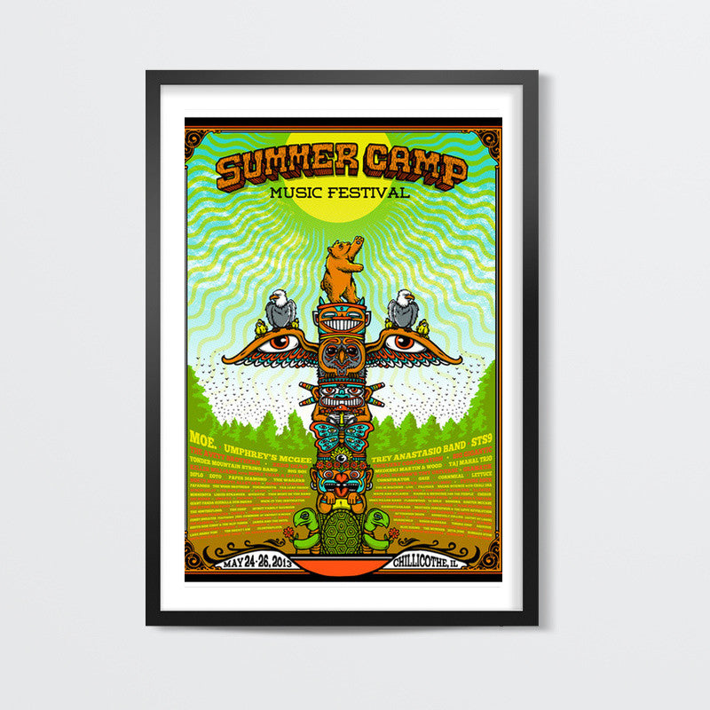 Summer Camp Music Festival Poster Wall Art