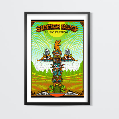 Summer Camp Music Festival Poster Wall Art