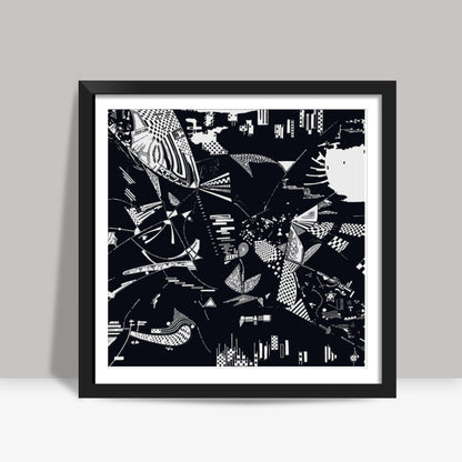 Abstract Sketch Square Art Prints