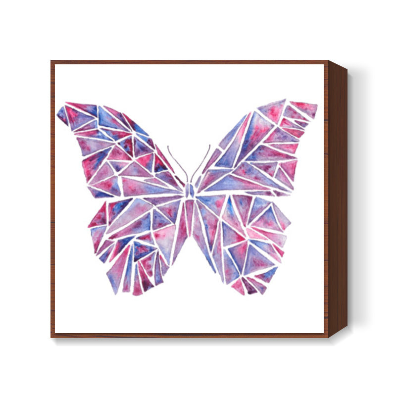 Geometric Butterfly Square Art Prints