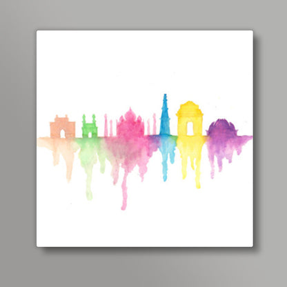 india Square Art Prints