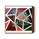 Confidence | Woman | Abstract - Oil & Spray Painting Square Art Prints