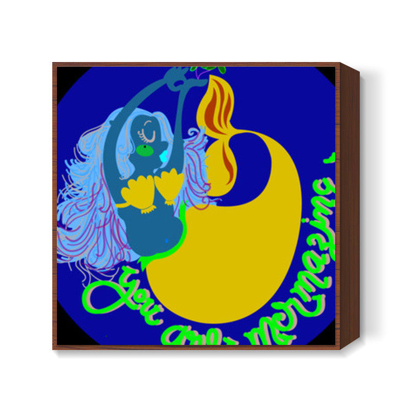 mermaid Square Art Prints