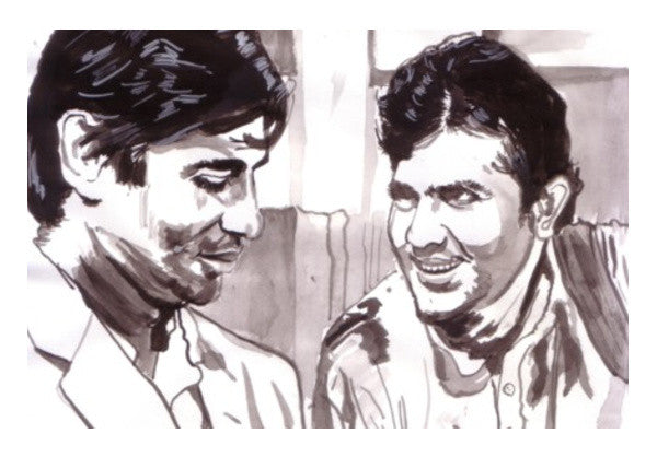 Wall Art, Superstars Amitabh Bachchan and Rajesh Khanna are Babumoshai and Anand in Hrishikesh Mukherjees classic Anand Wall Art