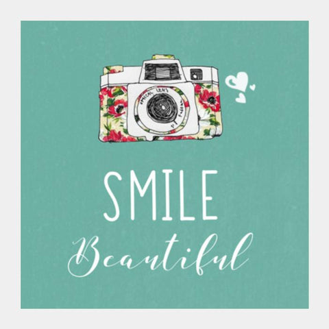 Smile Beautiful Square Art Prints PosterGully Specials